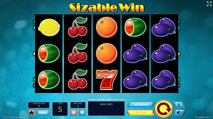 luật chơi slot game Sizable Win