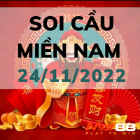 Soi cầu Miền Nam ngày 24/11/2022 cùng may88club